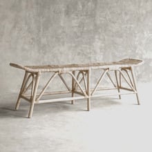 Cameron Rattan Ottoman Bench